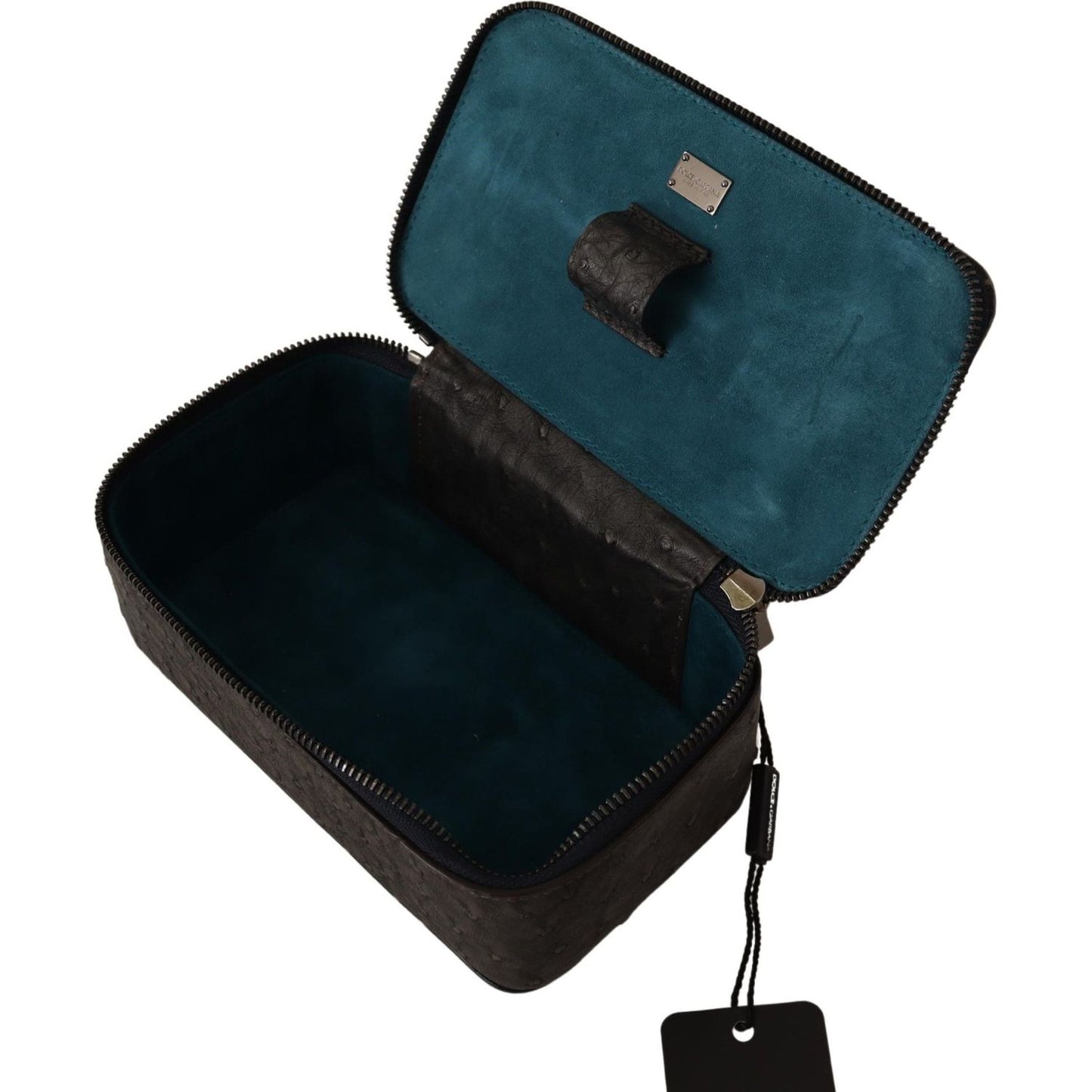 Dolce & Gabbana Exquisite Exotic Skin Vanity Bag Dolce & Gabbana Dark Slate Gray