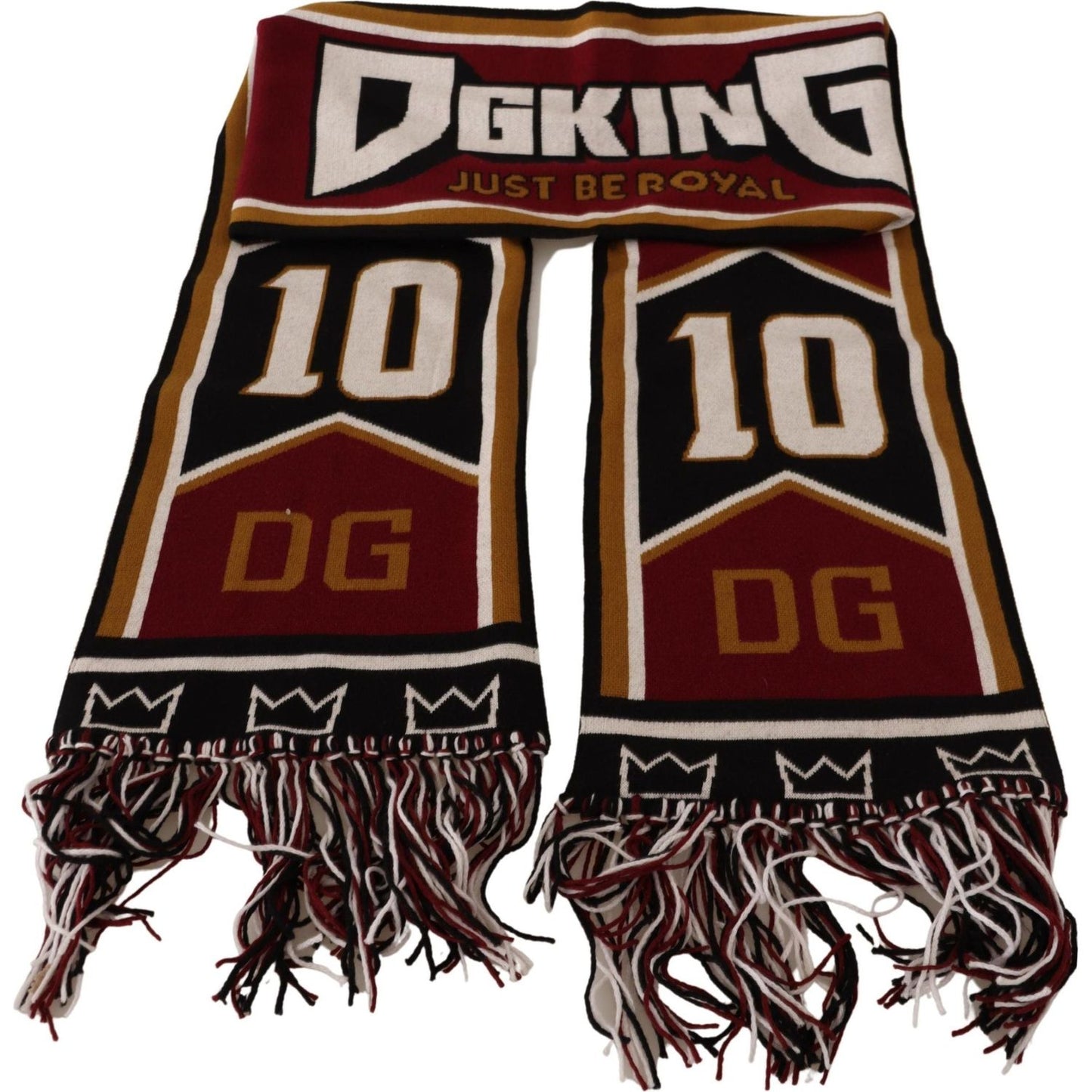 Dolce & Gabbana Elegant DG King Wool & Cashmere Scarf Wool Wrap Shawl Scarf Dolce & Gabbana Gray