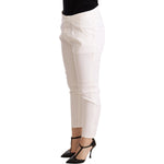 CYCLE White Mid Waist Slim Fit Skinny Cotton Stretch Trouser PAN71170 -26