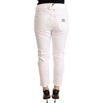 CYCLE White Mid Waist Slim Fit Skinny Cotton Stretch Trouser PAN71170 -26