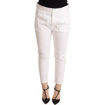 CYCLE White Mid Waist Slim Fit Skinny Cotton Stretch Trouser PAN71170 -26