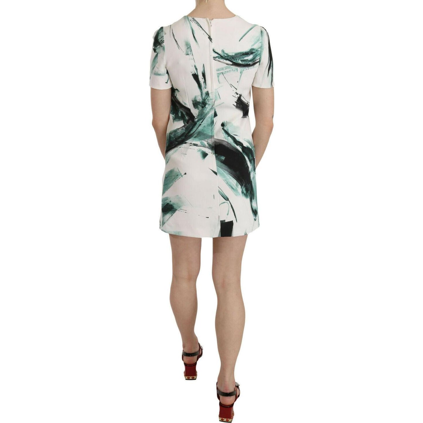 Dolce & Gabbana Elegant Black Shift Mini Dress WOMAN DRESSES Dolce & Gabbana Gray