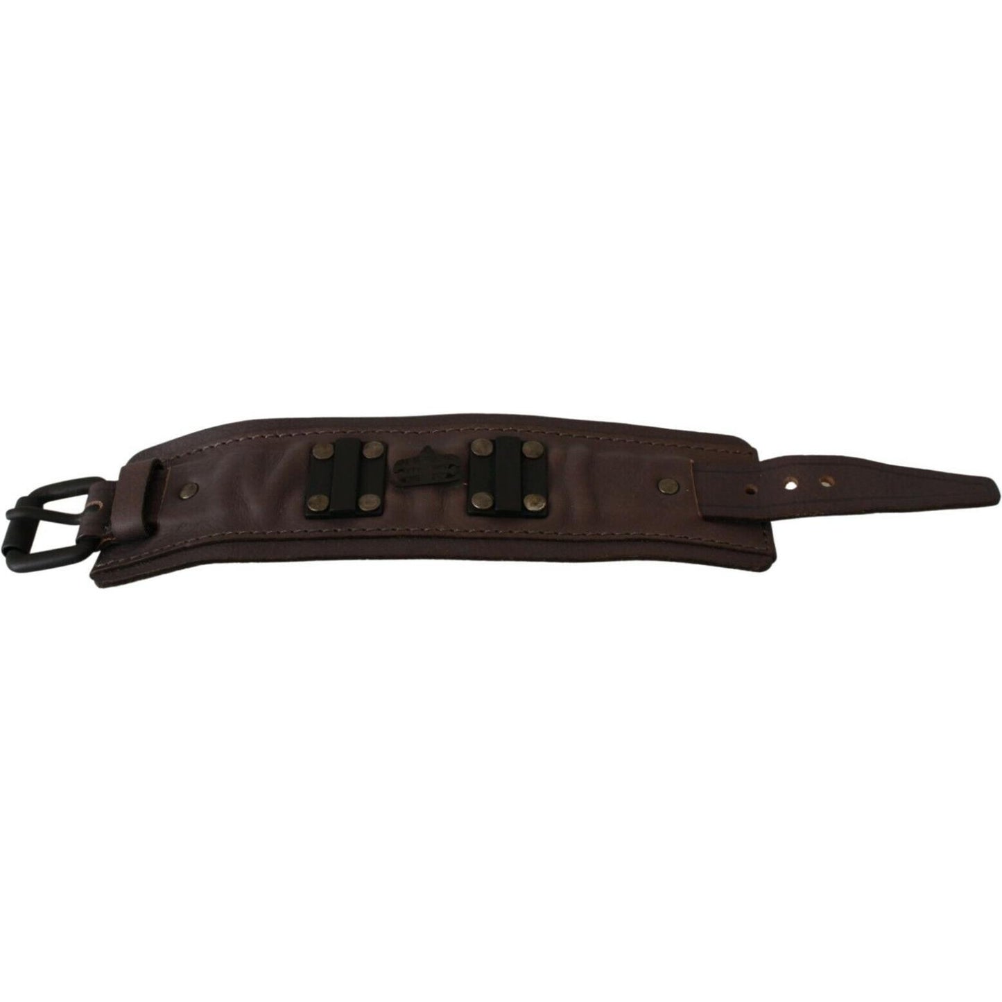 Scervino Street Elegant Unisex Leather Bracelet Bracelet Scervino Street Dark Slate Gray