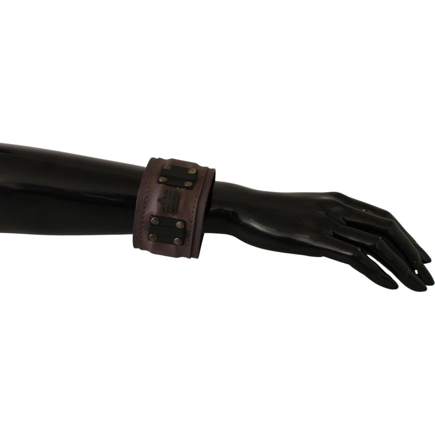 Scervino Street Elegant Unisex Leather Bracelet Bracelet Scervino Street Black