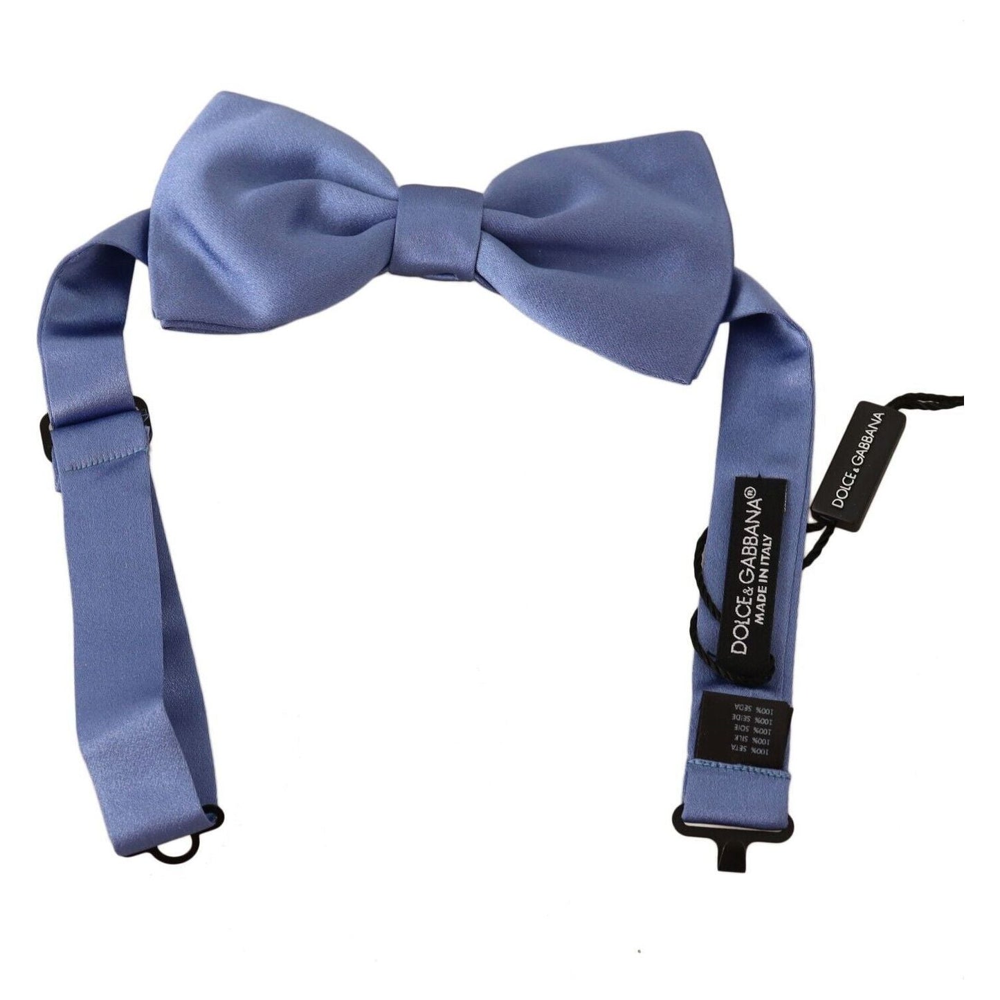 Dolce & Gabbana Elegant Purple Silk Bow Tie Necktie Dolce & Gabbana Slate Gray