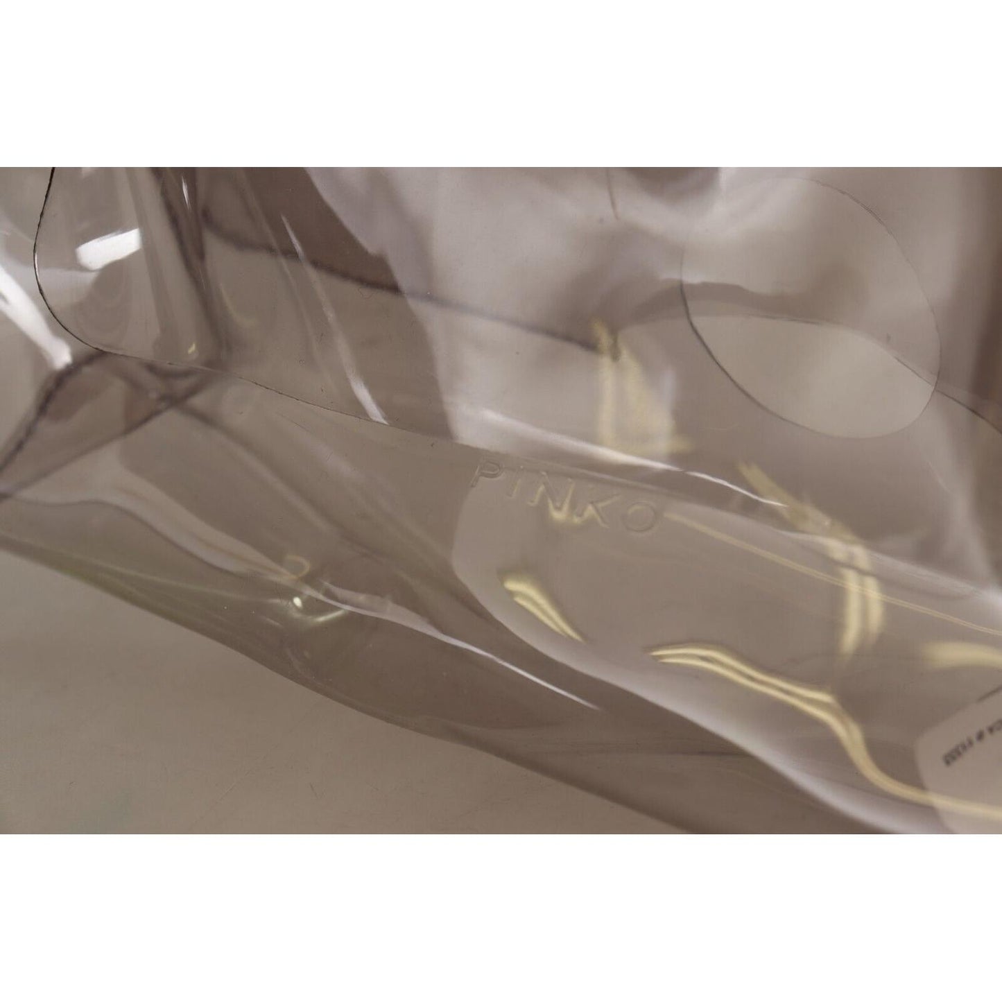 PINKO Chic Transparent Clutch for Evening Elegance Clutch Bag PINKO Dim Gray