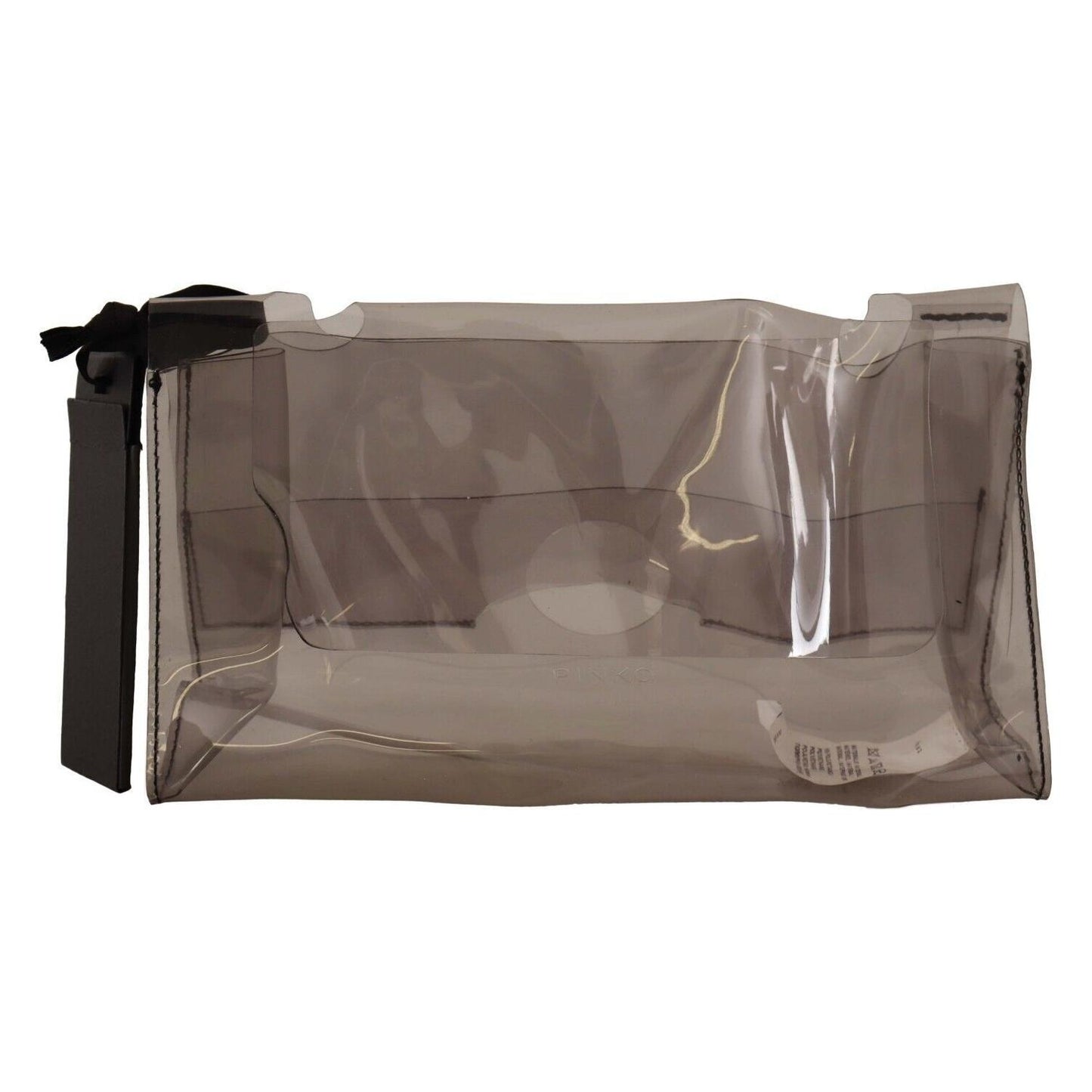 PINKO Chic Transparent Clutch for Evening Elegance Clutch Bag PINKO Dim Gray