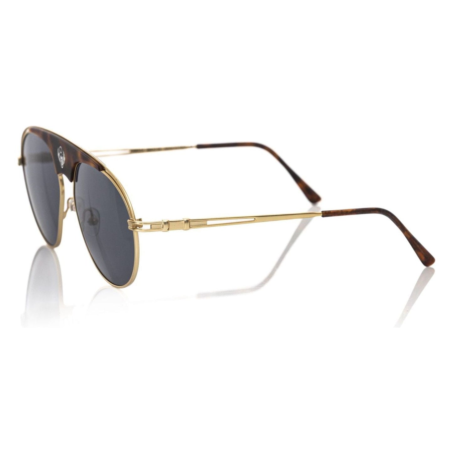 Frankie Morello Brown Metallic Sunglass for Men Frankie Morello Light Gray