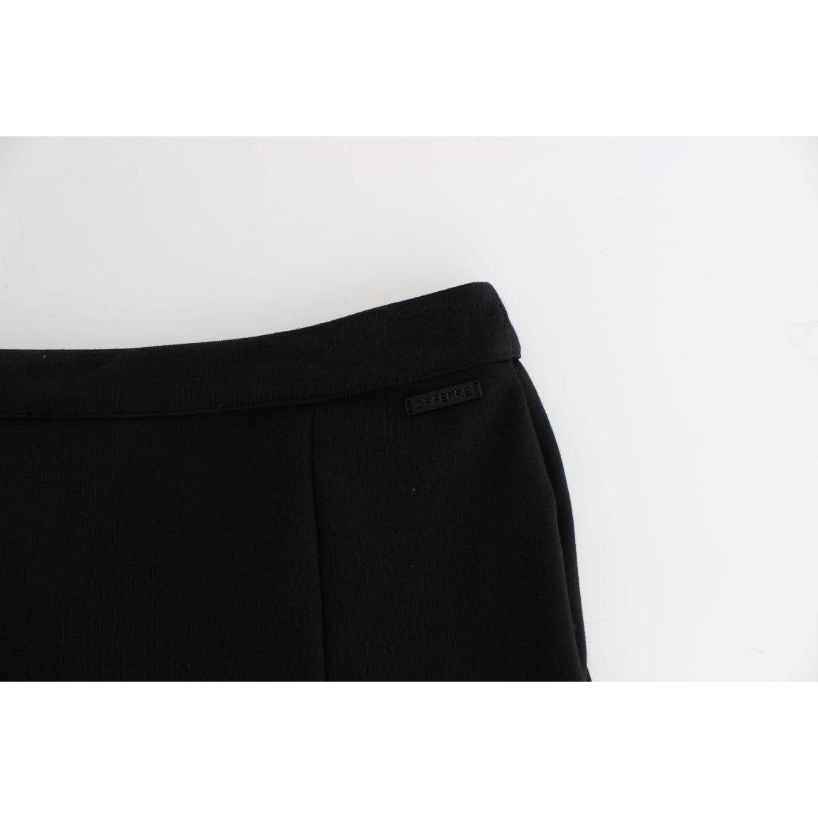 GF Ferre Chic Black Pencil Skirt Knee Length with Side Zip GF Ferre Lavender