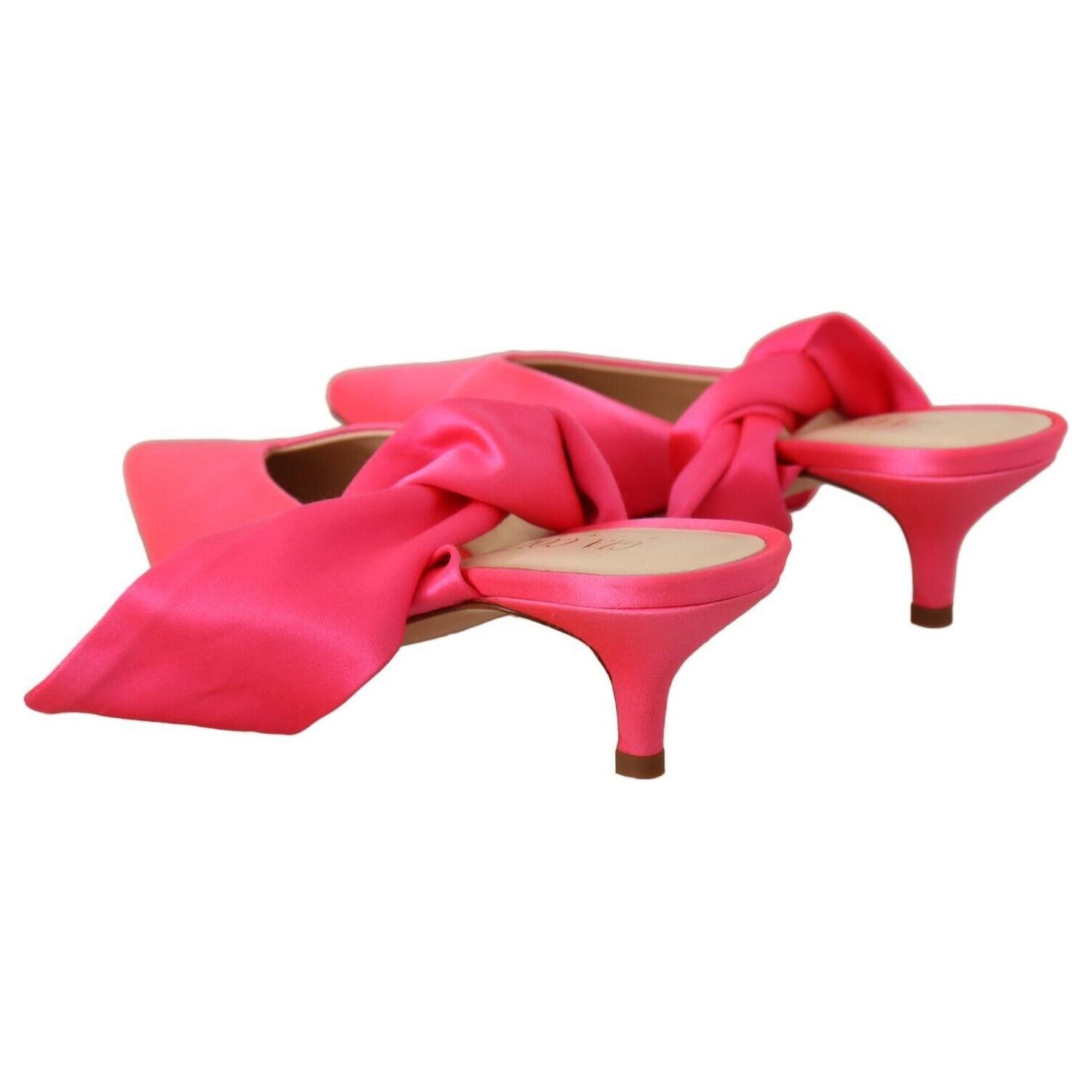 GIA COUTURE Chic Pink Kitten Heels for Elegant Evenings GIA COUTURE Tomato