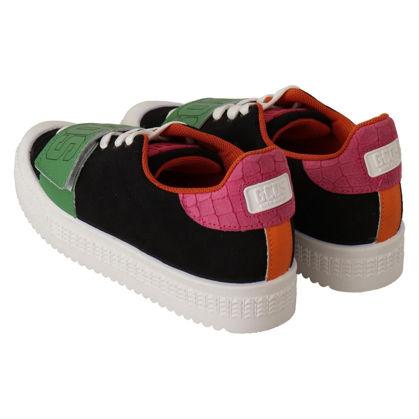 GCDS Multicolor Suede Low Top Lace Up Women Sneakers Shoes