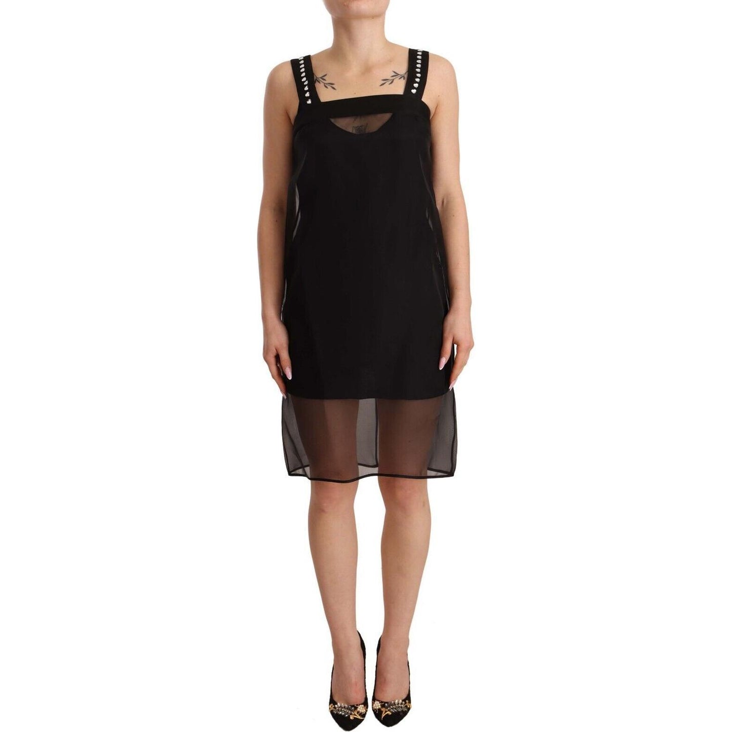 Dolce & Gabbana Elegant Sheath Mini Dress with Crystals Dolce & Gabbana Tan
