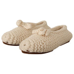 Dolce & Gabbana White Slip On Ballerina Flats Wool Knit Shoes LA9673 - 39