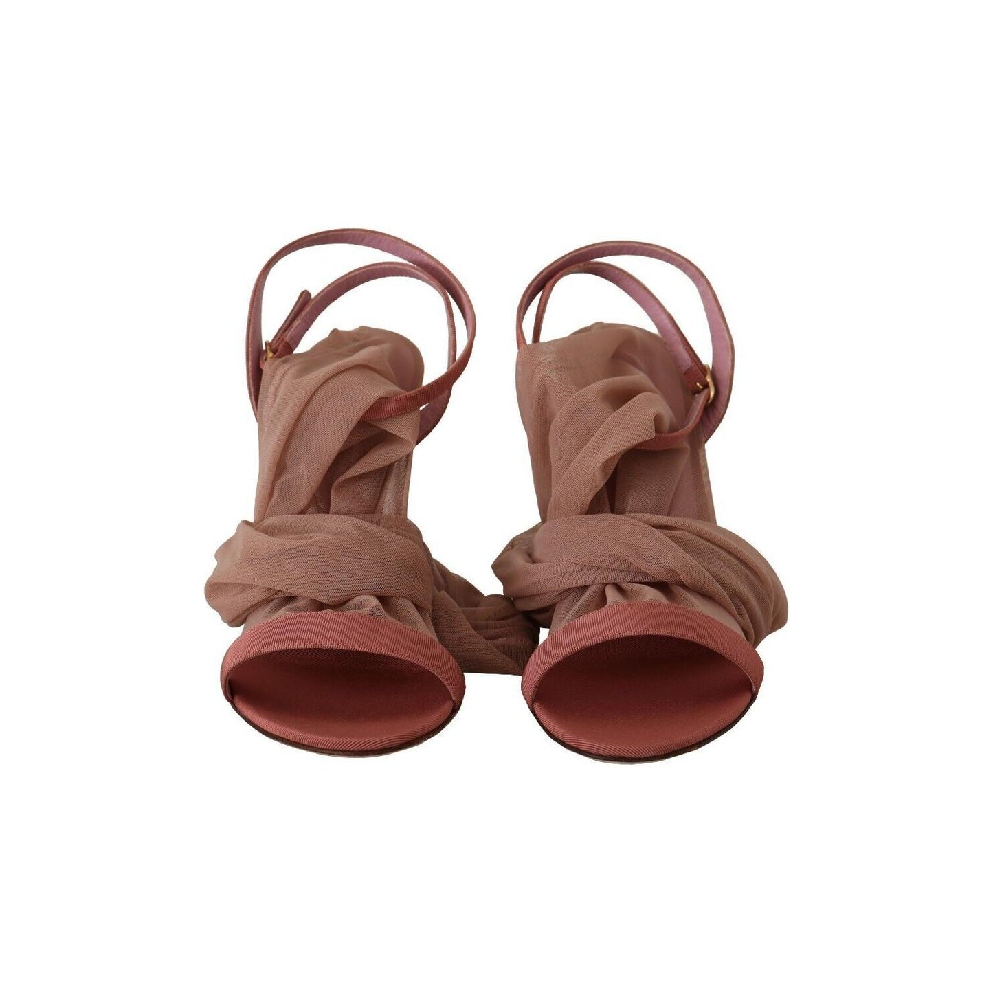 Dolce & Gabbana Elegant Pink Ankle Strap Heels Sandals Dolce & Gabbana Sienna