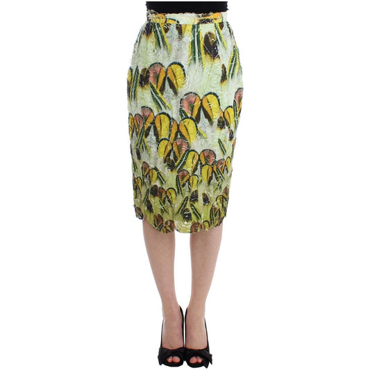 Lanre Da Silva Ajayi Multicolor Organza Pencil Skirt