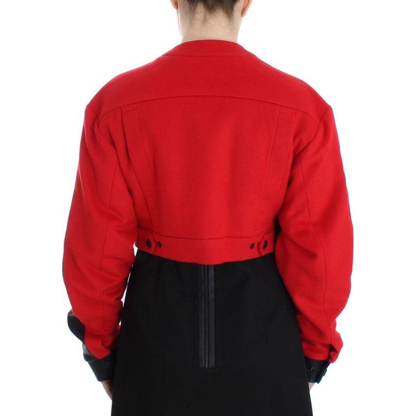 KAALE SUKTAE Elegant Cropped Artisan Jacket Coats & Jackets KAALE SUKTAE Black