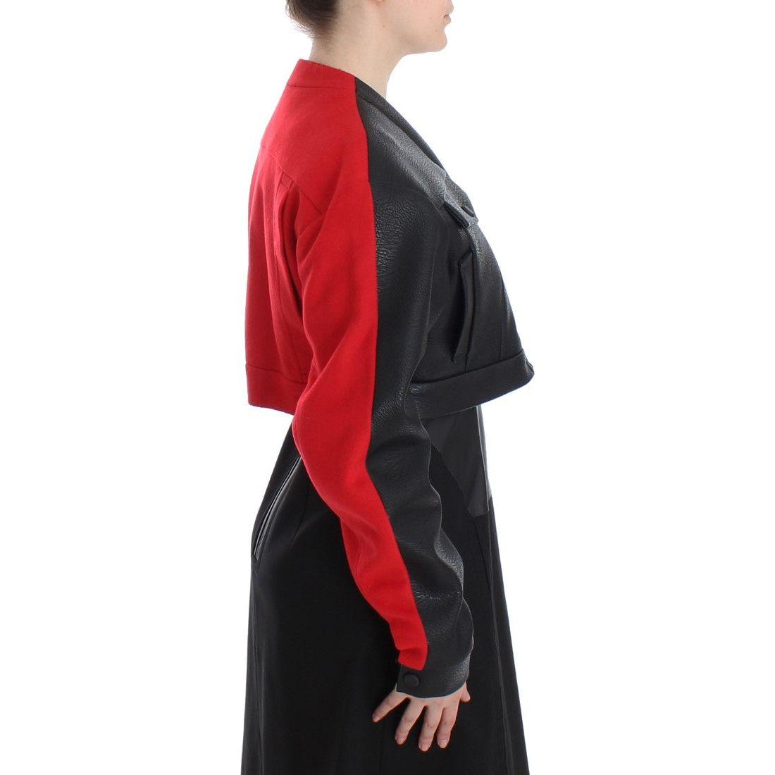 KAALE SUKTAE Elegant Cropped Artisan Jacket Coats & Jackets KAALE SUKTAE Dark Slate Gray