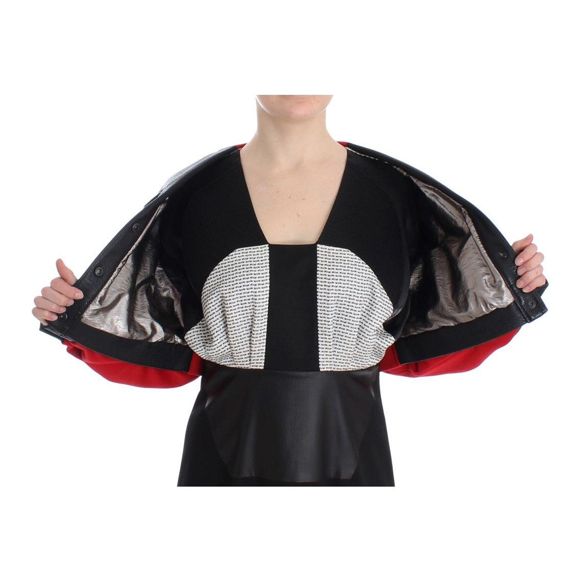 KAALE SUKTAE Elegant Cropped Artisan Jacket Coats & Jackets KAALE SUKTAE Gray