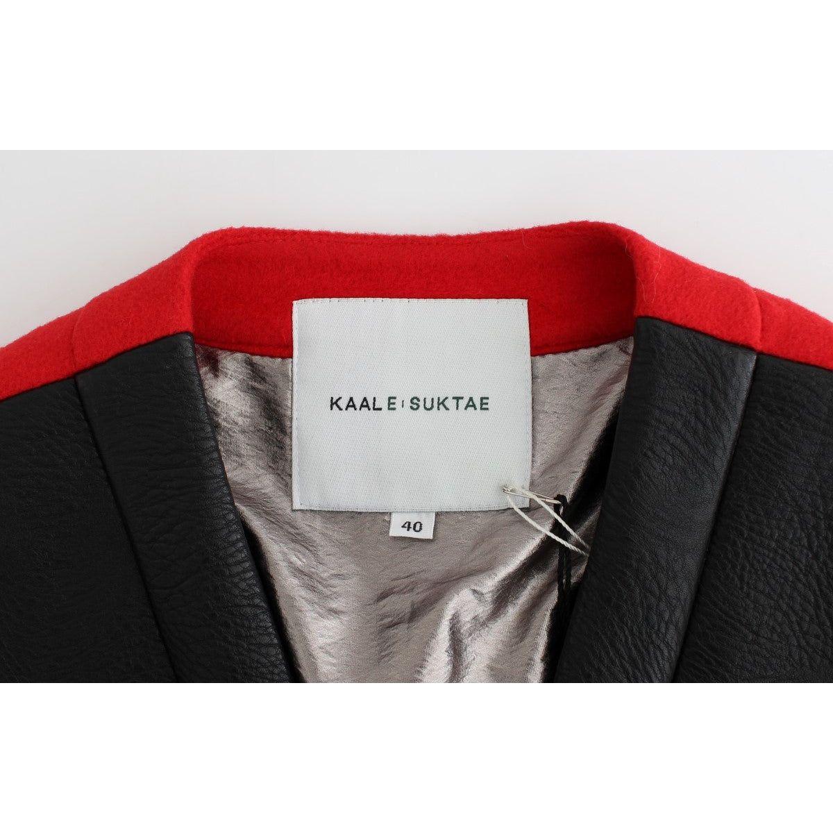 KAALE SUKTAE Elegant Cropped Artisan Jacket Coats & Jackets KAALE SUKTAE Black