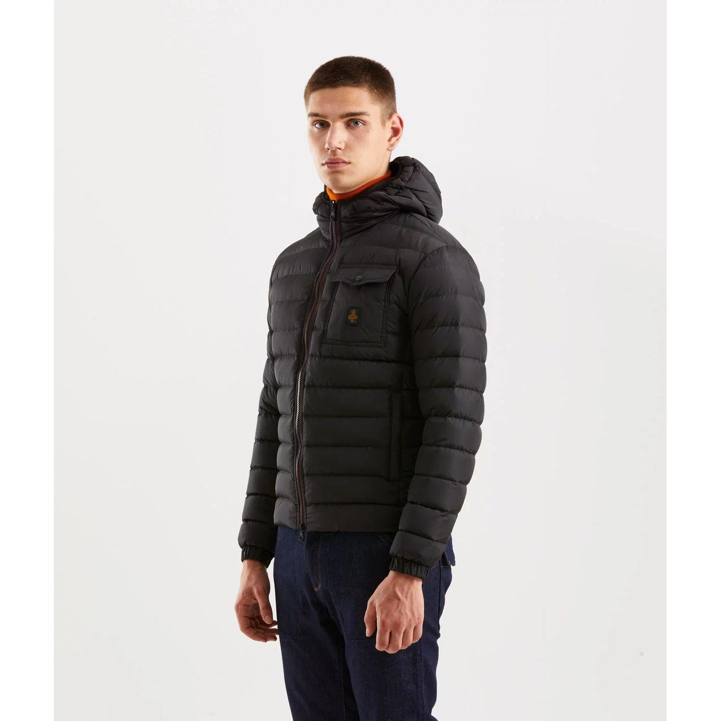 Refrigiwear Sleek Hooded Down Jacket with Pockets Refrigiwear Dark Slate Gray