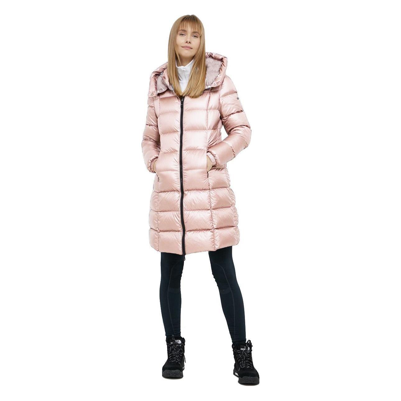 Refrigiwear Pink Nylon Women Jacket WOMAN COATS & JACKETS Refrigiwear Light Gray