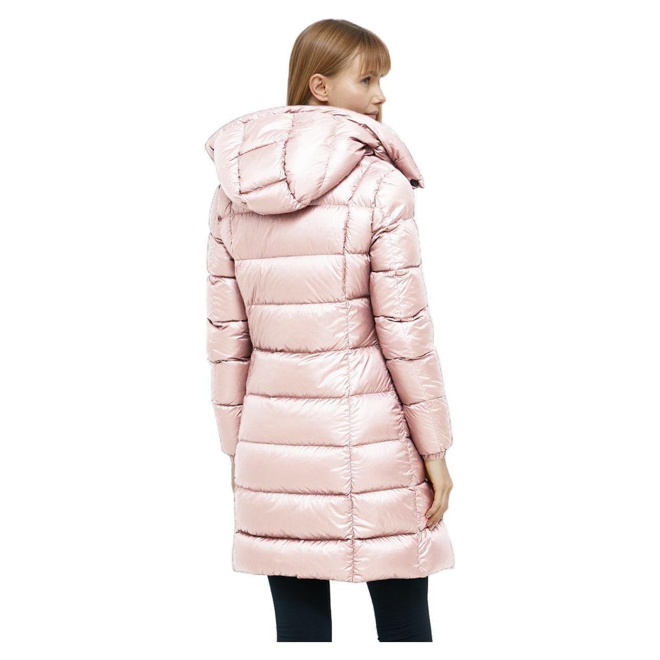 Refrigiwear Pink Nylon Women Jacket WOMAN COATS & JACKETS Refrigiwear Light Gray