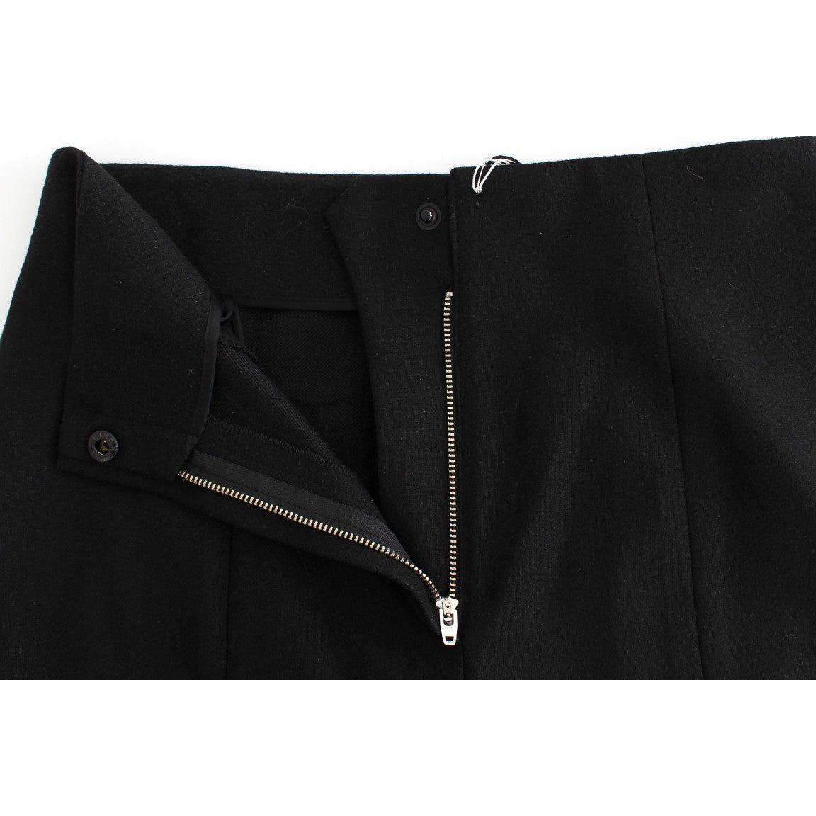 KAALE SUKTAE Elegant High-Waist Black Pants Jeans & Pants KAALE SUKTAE Black