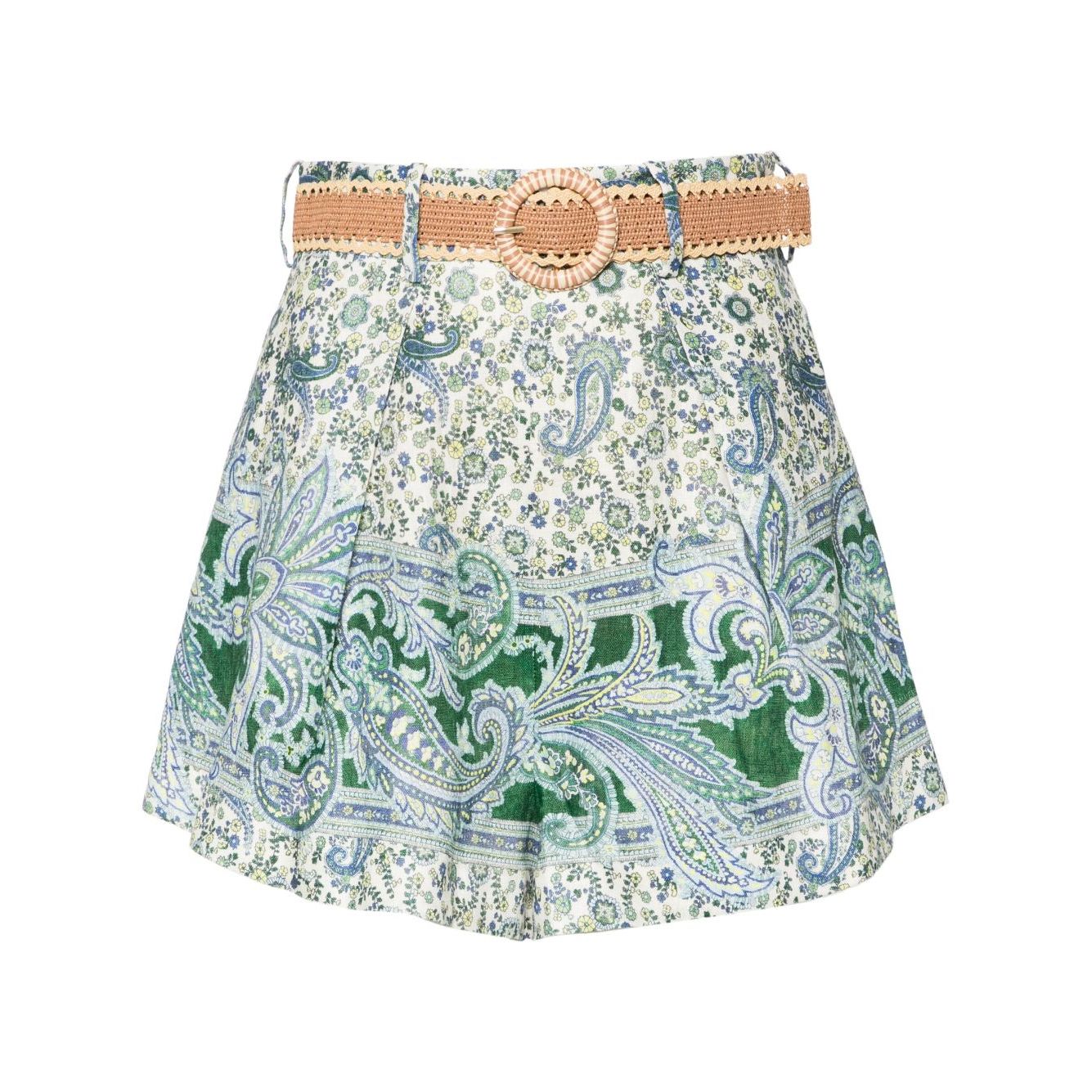 Zimmermann Ottie Tuck Linen Shorts