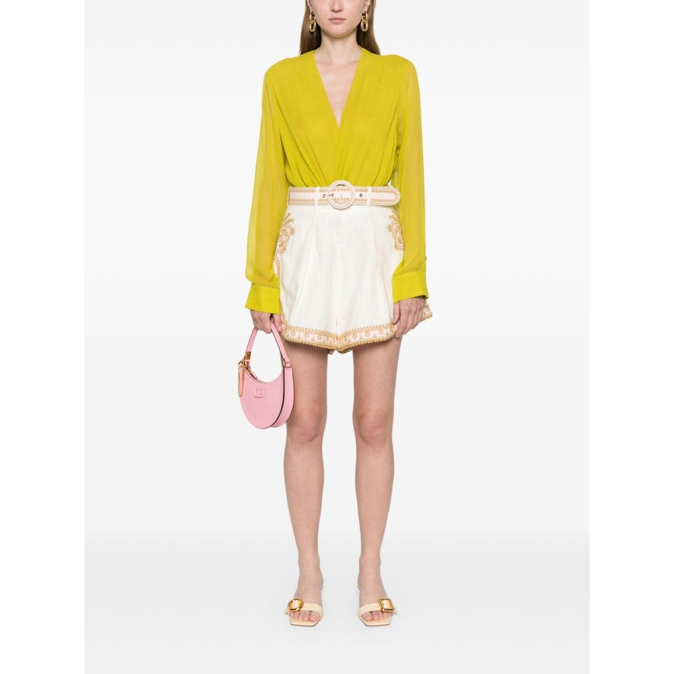 Zimmermann Waverly embroidered linen shorts Short trousers