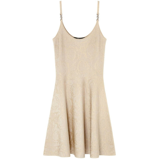 Versace Barocco jacquard flared mini dress Dresses