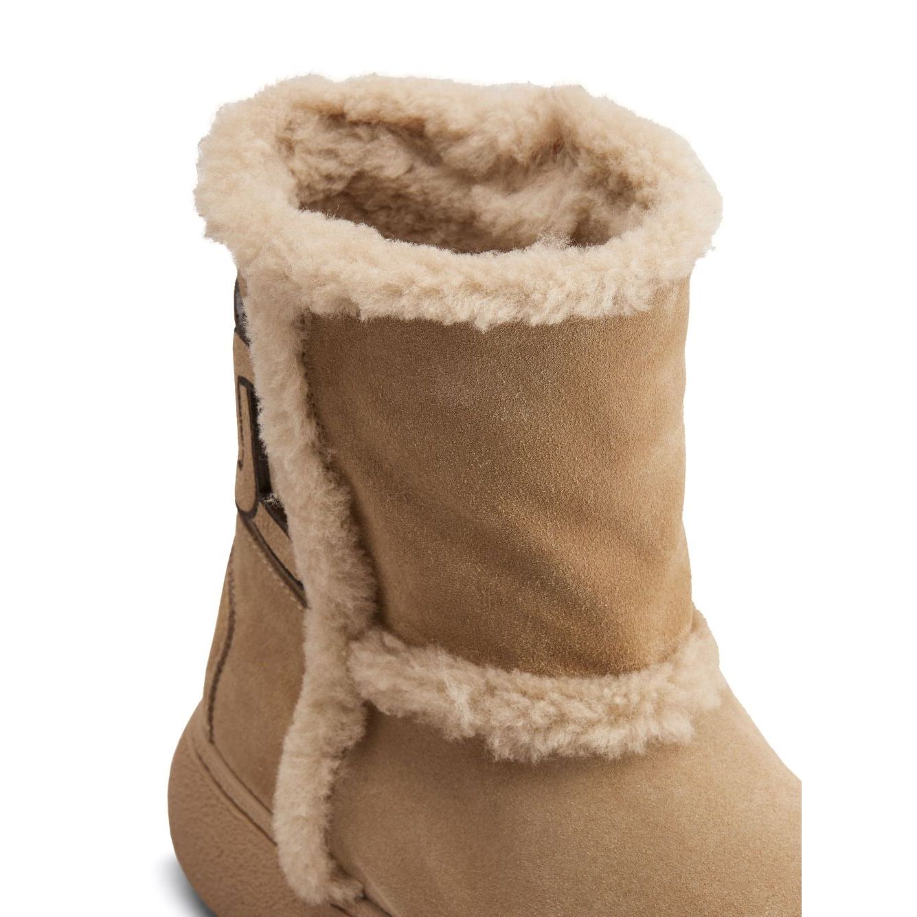 Tod's Kate suede and shearling ankle boots Boots