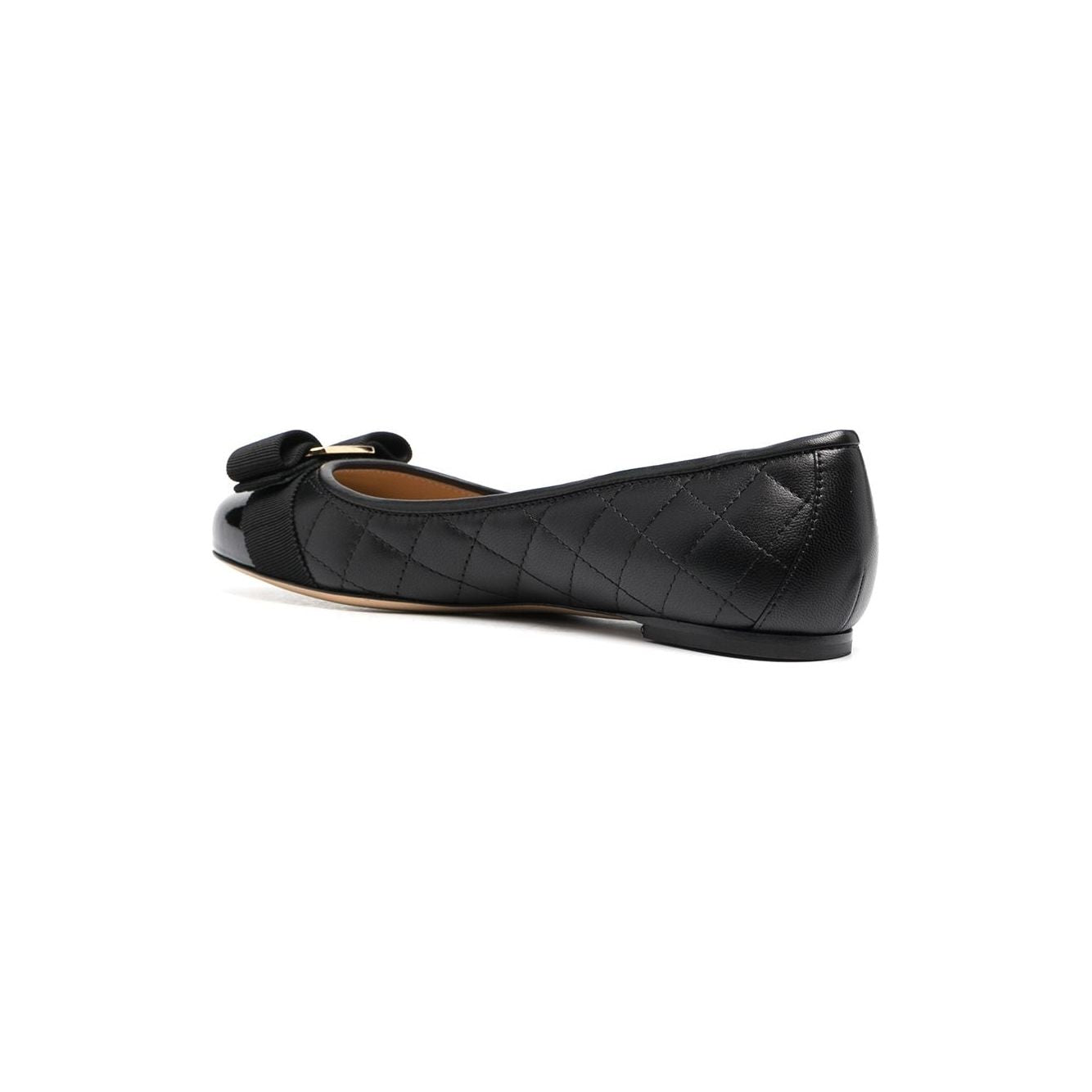 Ferragamo Varina quilted ballerinas Flat Shoes Ferragamo Dark Slate Gray