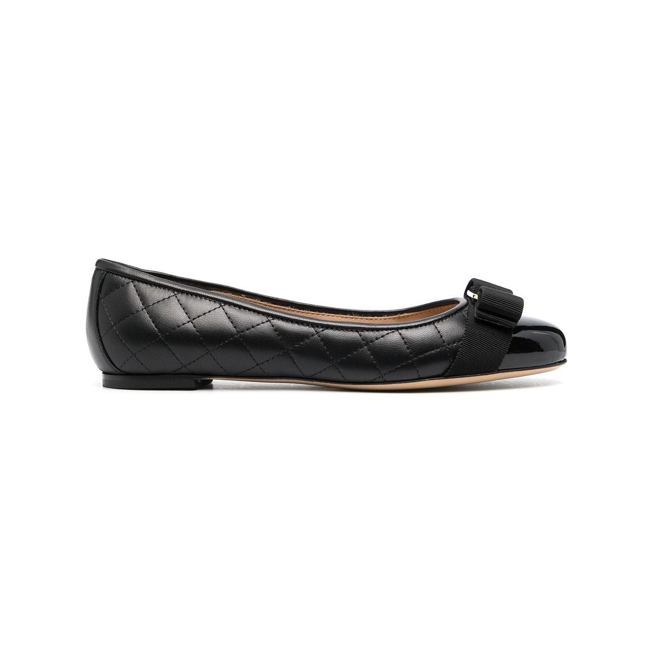 Ferragamo Varina quilted ballerinas Flat Shoes Ferragamo Dark Slate Gray