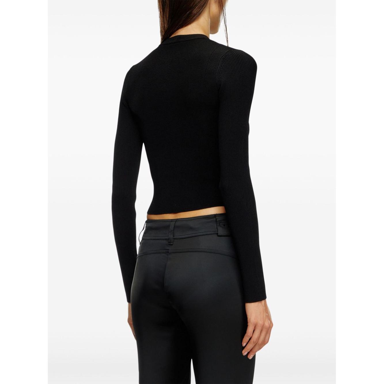 Diesel Sweaters Black Topwear Diesel White Smoke