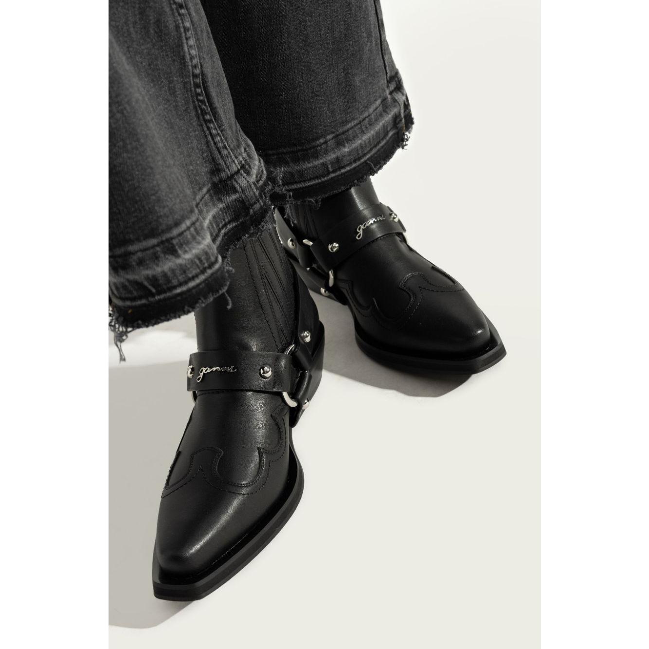 GANNI Boots Black Boots Ganni Light Gray