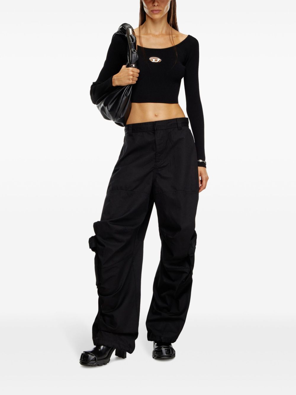 Diesel Top Black Topwear Diesel Black