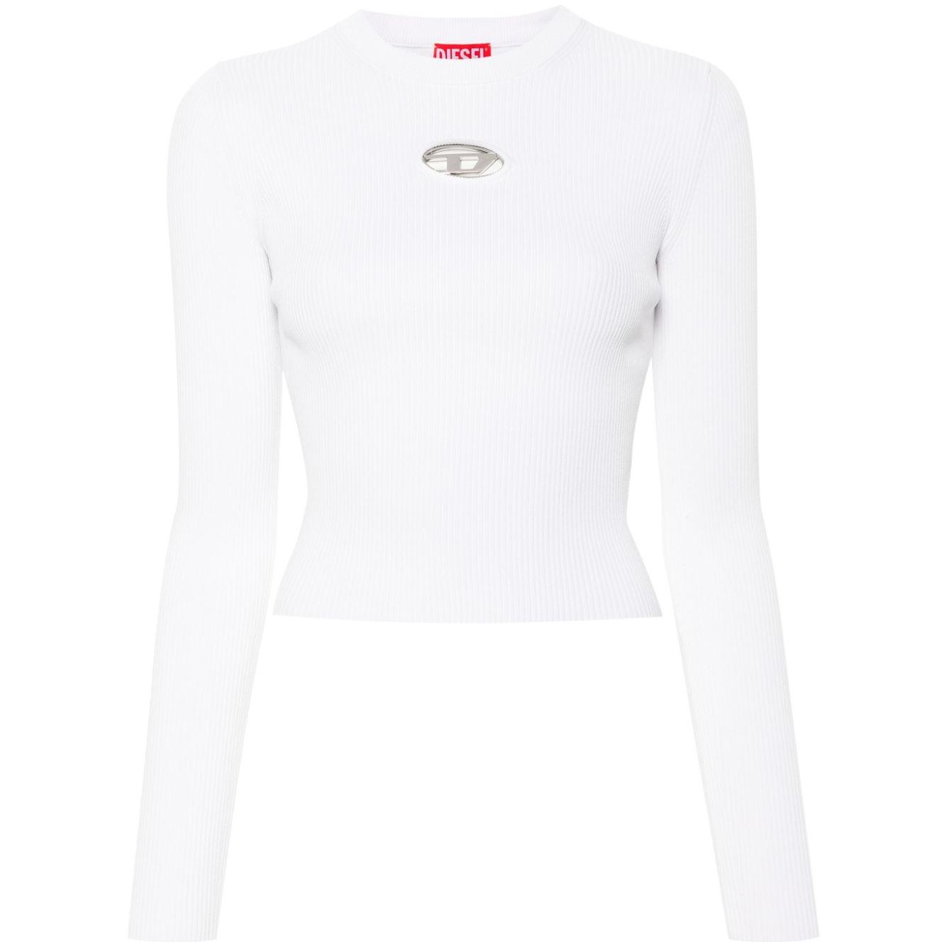 Diesel Sweaters White Topwear Diesel White Smoke