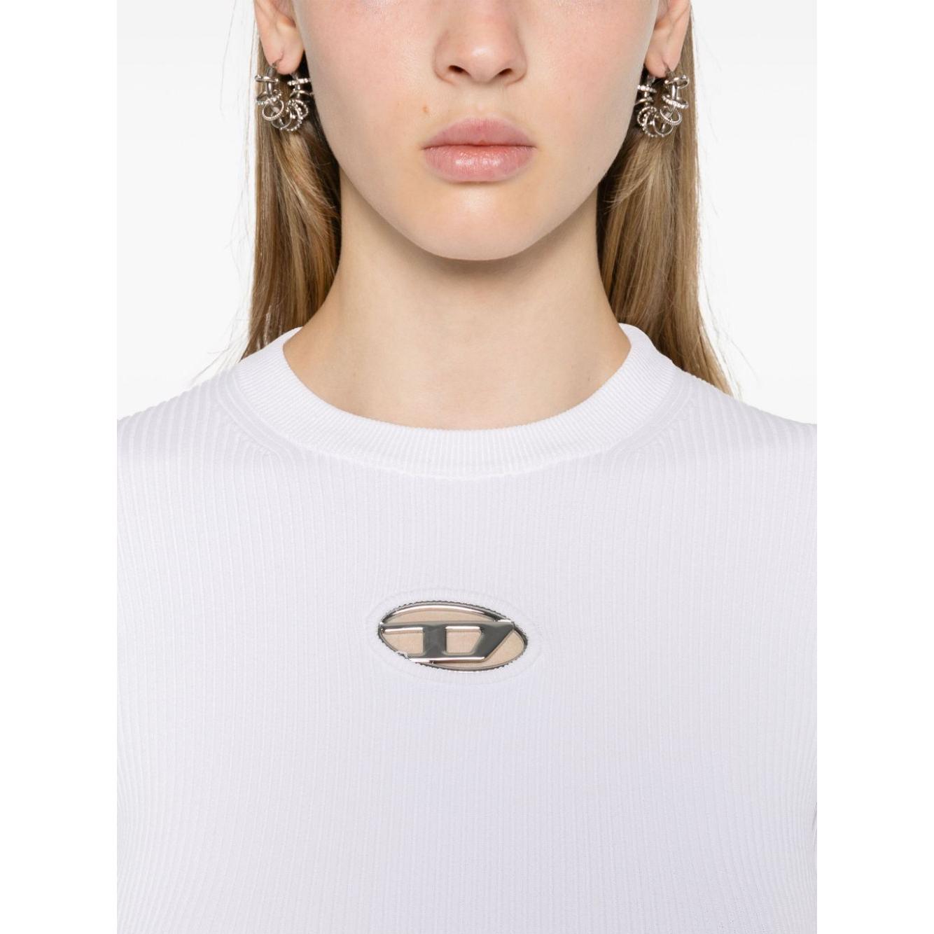 Diesel Sweaters White Topwear Diesel Light Gray