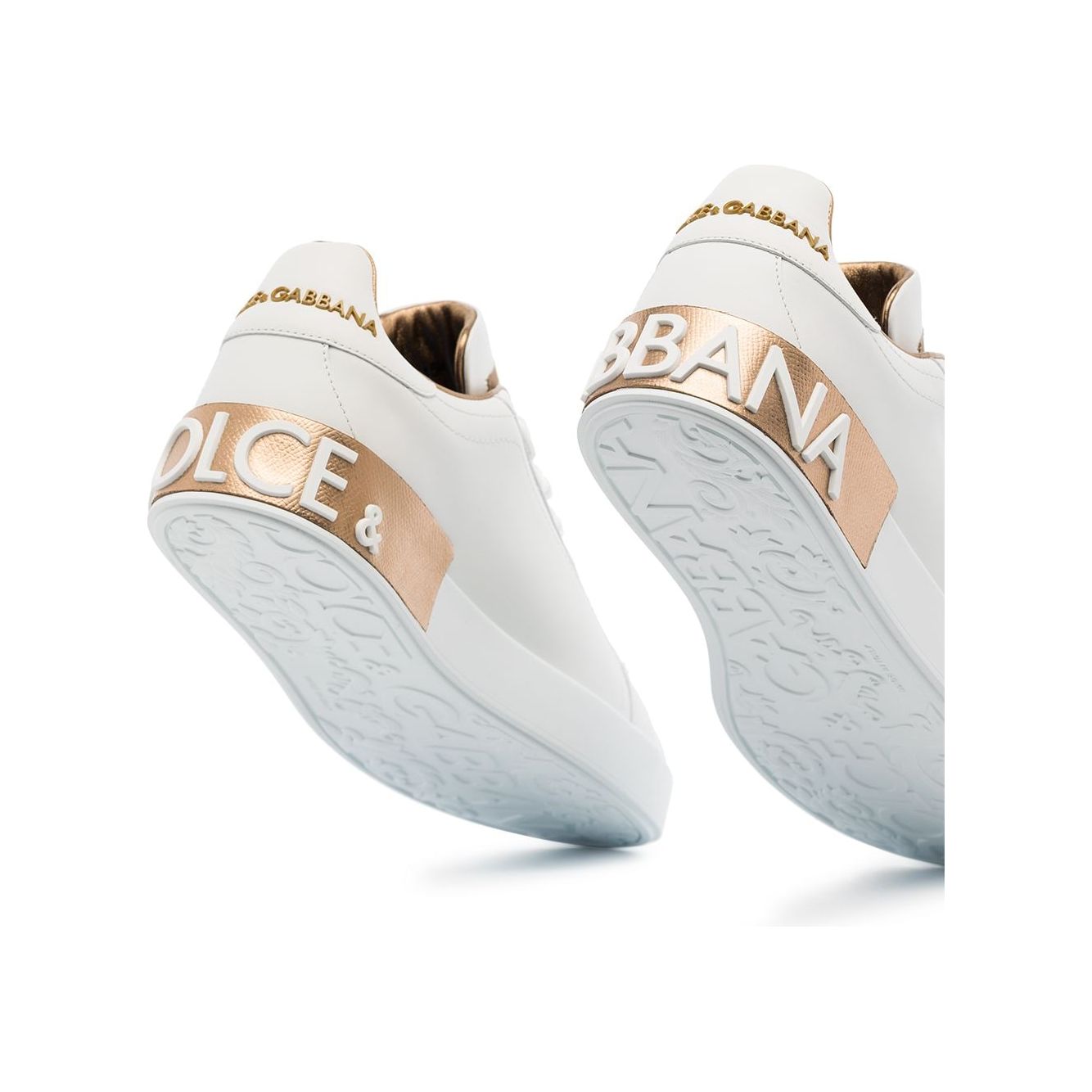 Dolce & Gabbana Portofino calfskin sneakers Sneakers Dolce & Gabbana Light Gray