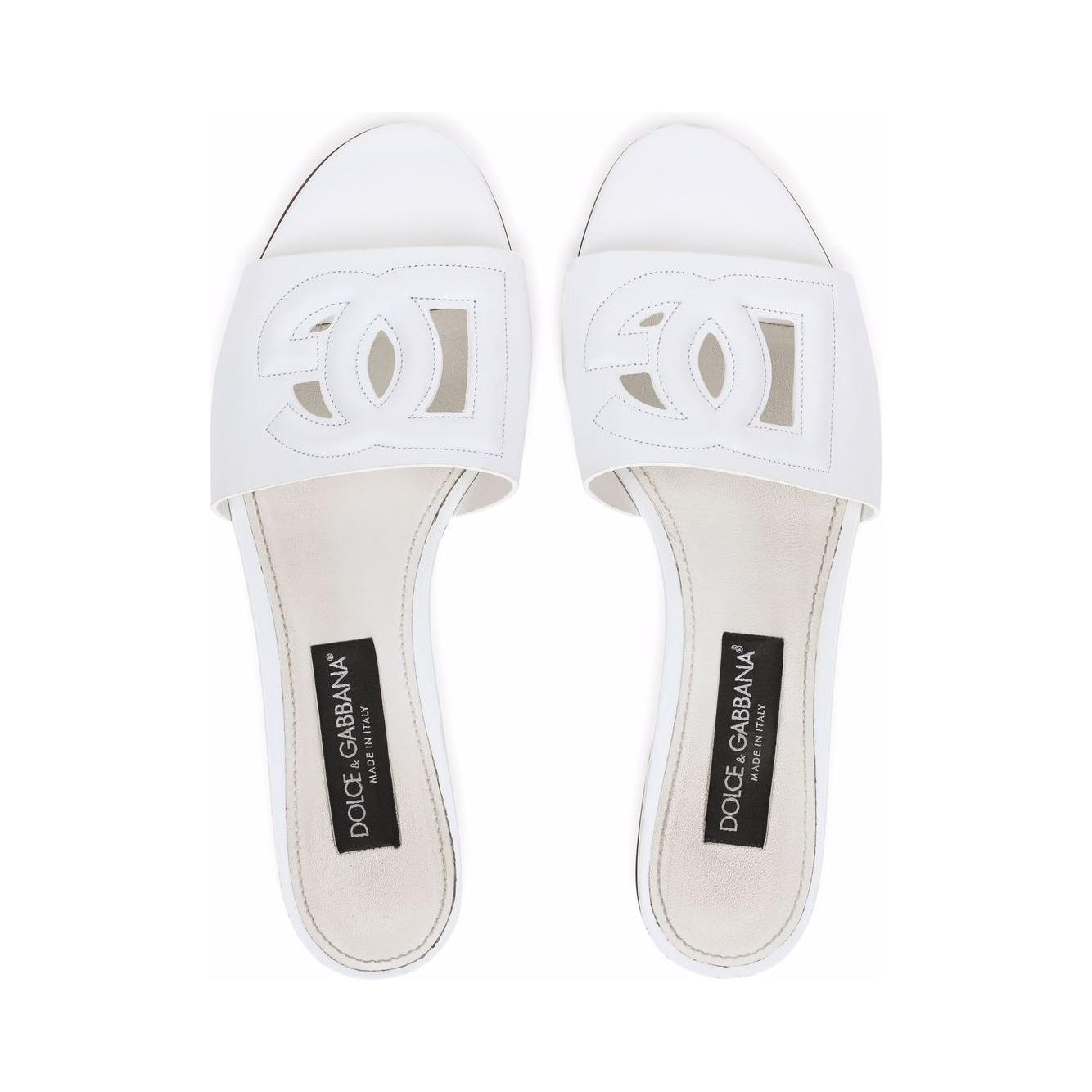 Dolce & Gabbana DG Logo leather sandals Sandals Dolce & Gabbana Lavender