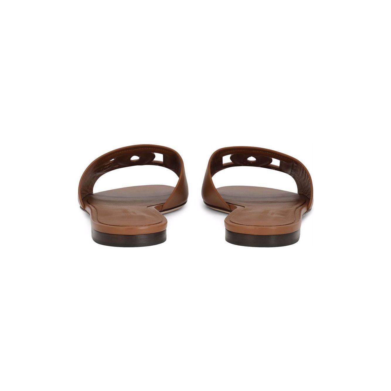 Dolce & Gabbana DG Logo leather sandals Sandals Dolce & Gabbana Dim Gray