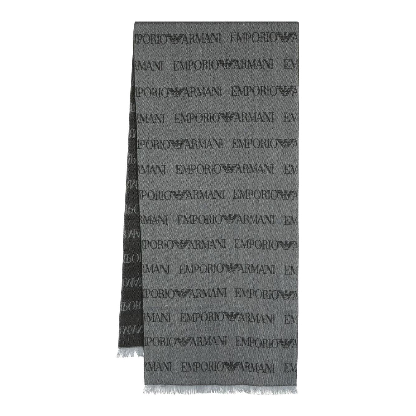Emporio Armani Scarfs Grey Scarves Hats & Gloves Emporio Armani Dim Gray