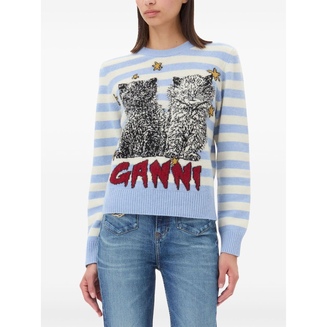 Ganni Sweater with embroidery