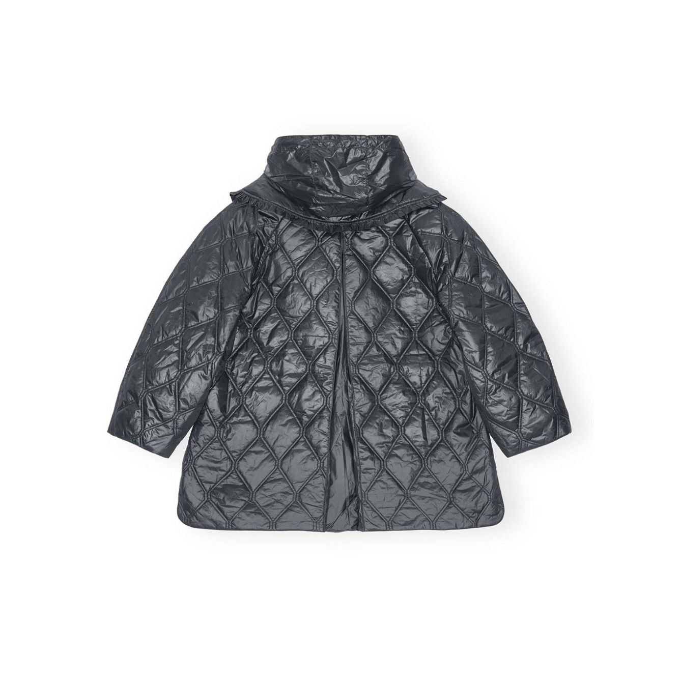 Ganni Shiny Quilt Midi Jacket Jackets