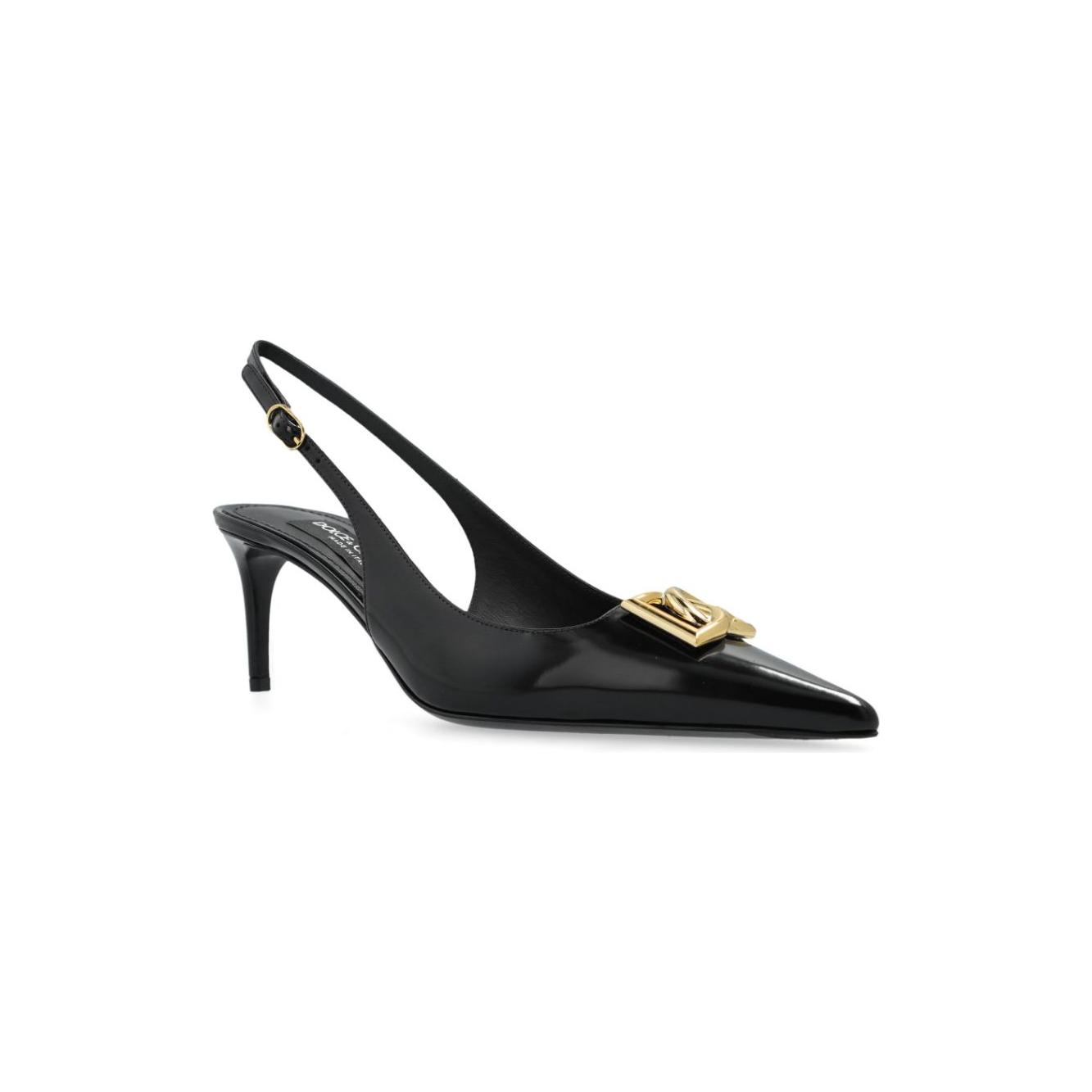 Dolce & Gabbana 60mm DG-logo slingback pumps Medium Heel Dolce & Gabbana Dark Slate Gray