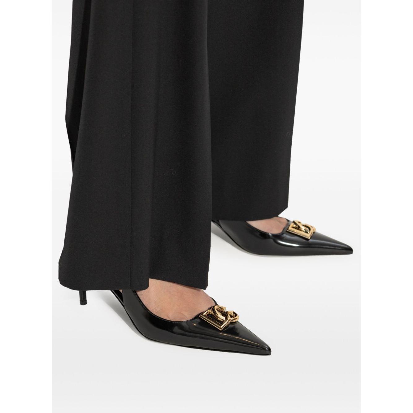Dolce & Gabbana 60mm DG-logo slingback pumps Medium Heel Dolce & Gabbana White Smoke