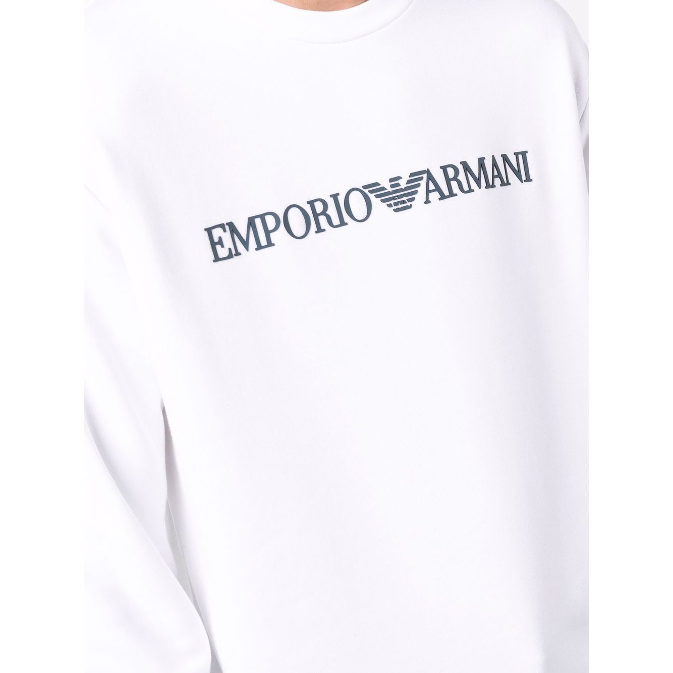 Emporio Armani Modal blend sweatshirt with logo print