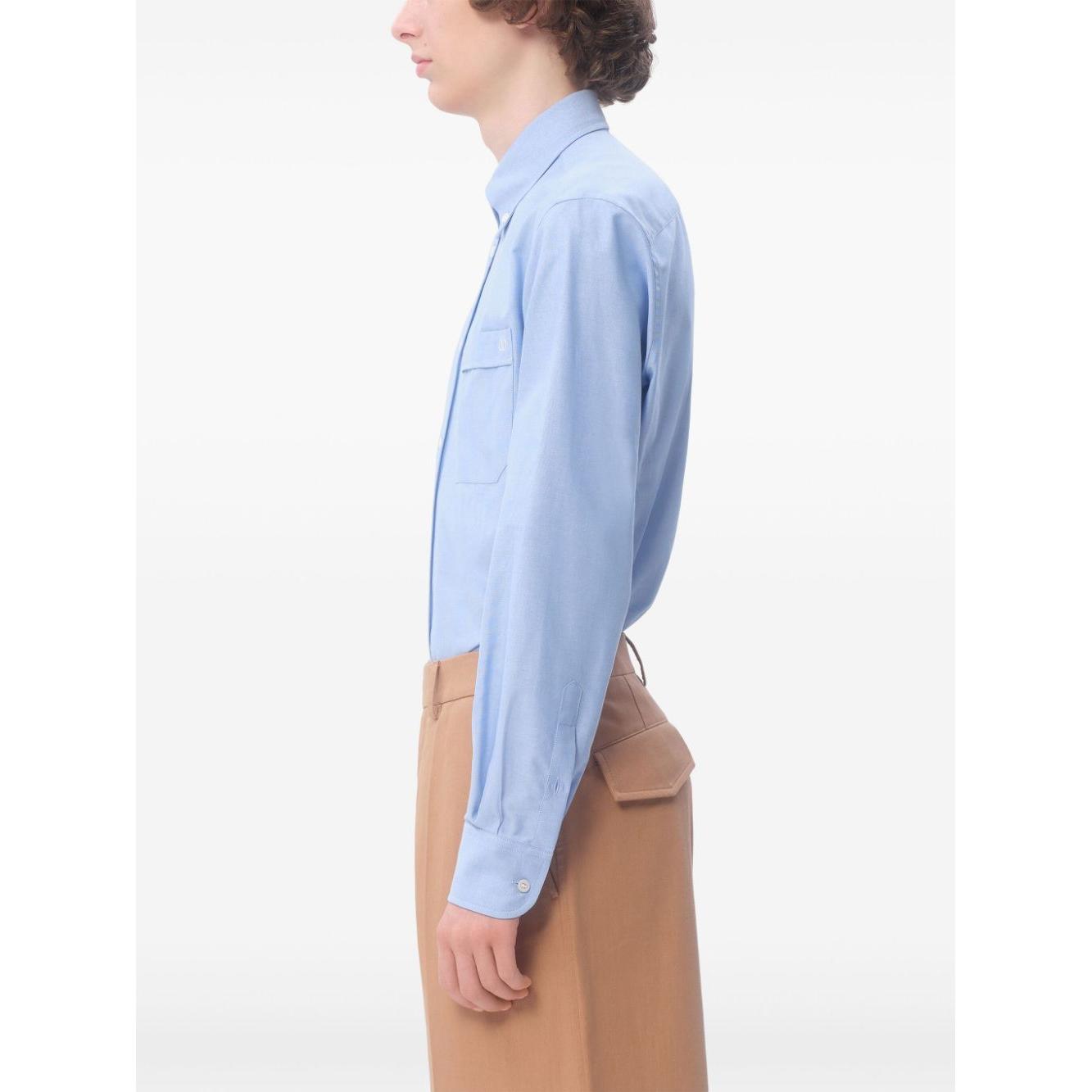 Valentino Shirts Clear Blue Shirts Valentino White Smoke