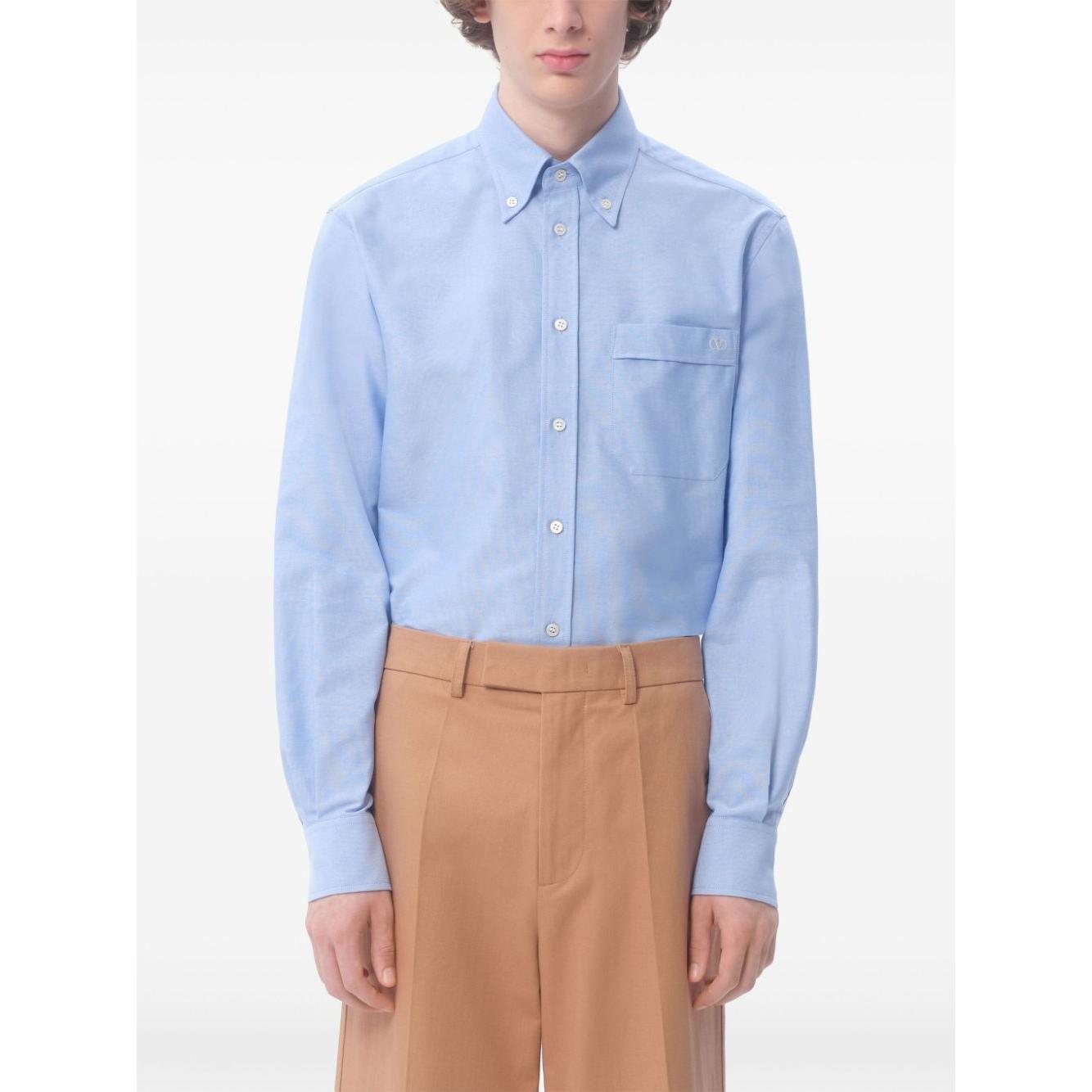 Valentino Shirts Clear Blue Shirts Valentino Lavender
