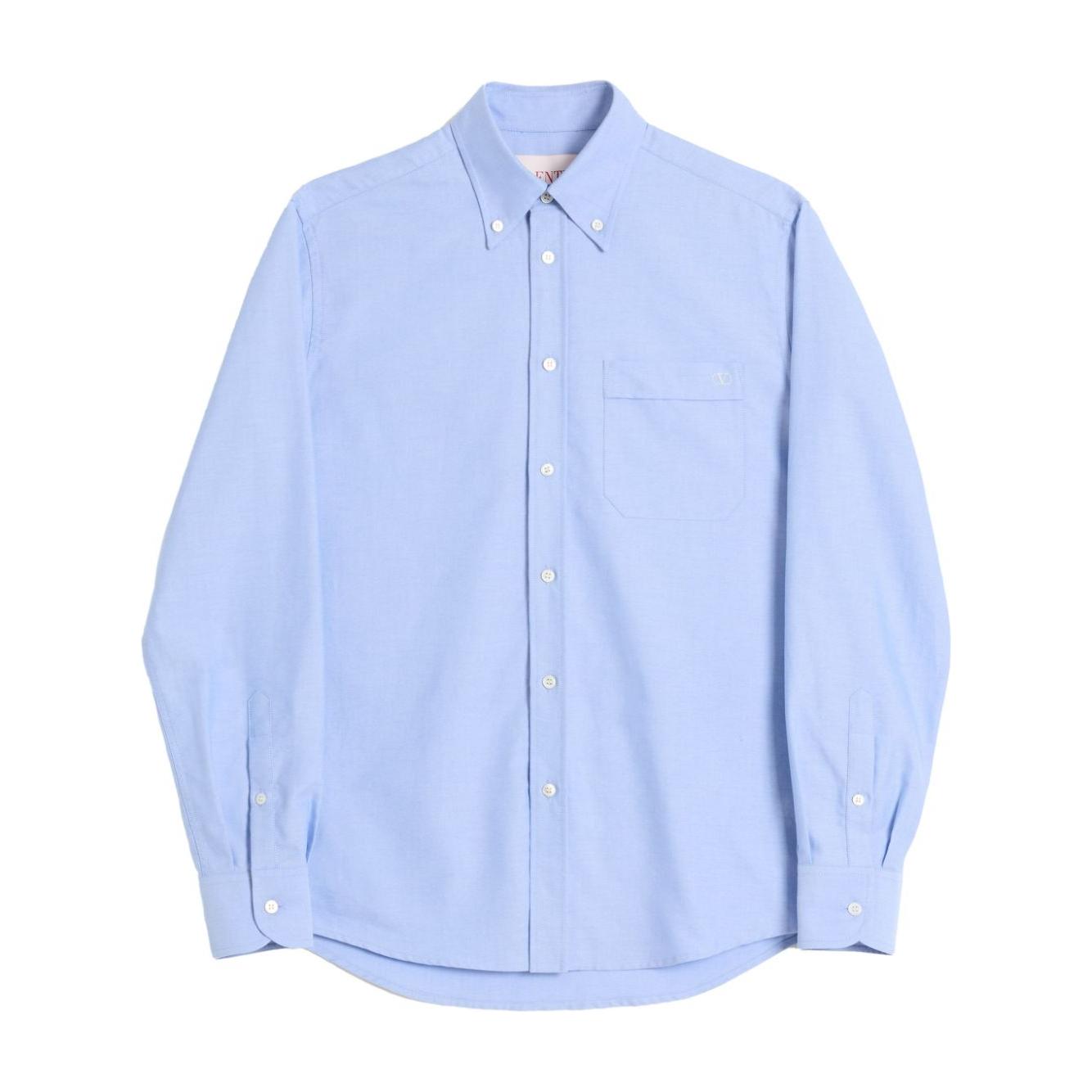 Valentino Shirts Clear Blue Shirts Valentino Light Blue